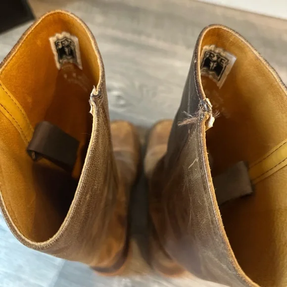 Frye Brown Leather Boots - Picture 5 of 9